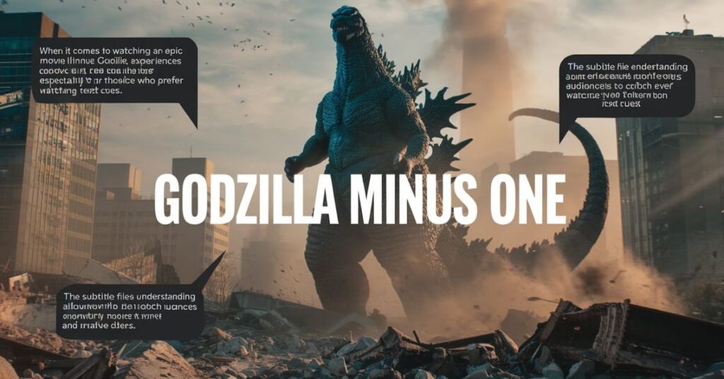 Godzilla Minus One Subtitle File